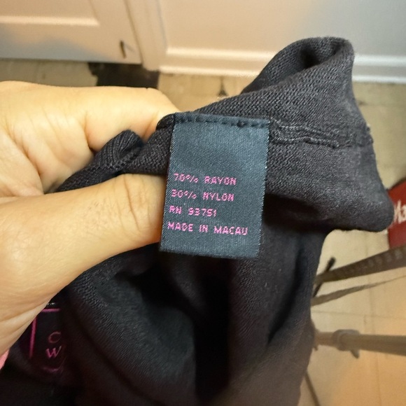 Colour Works Vintage Brown Faux Fur Off Shoulder Sweater - Picture 3 of 4